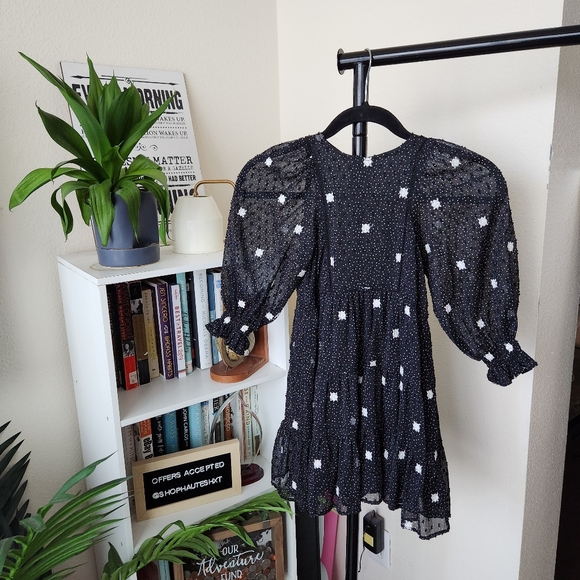 Zara Other - Zara Kids Black and White Long Sleeve Dress